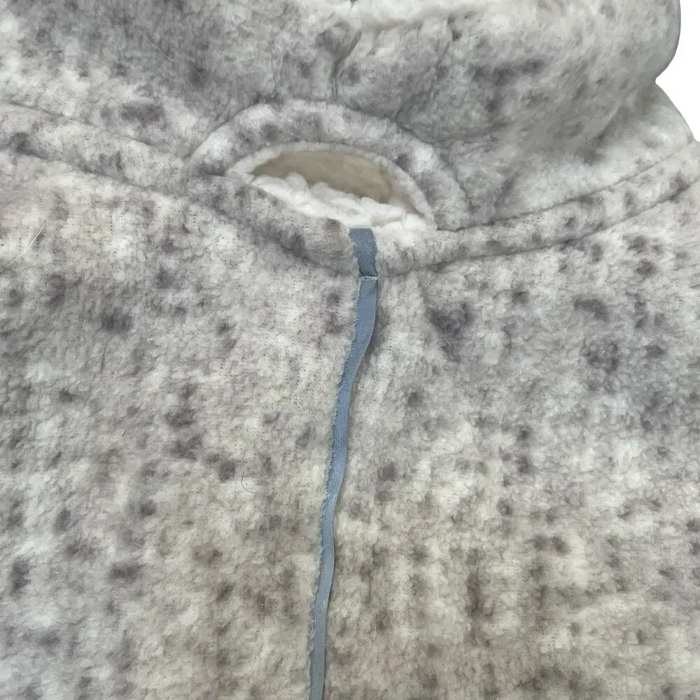 Barkley & Finn Dog Coat Jacket XS Sherpa Lined Pet Pup Vest Taupe Cream Fleece